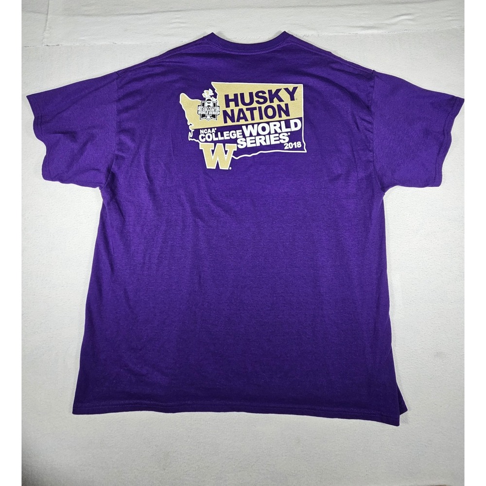 Blue 84 Washington Huskies 2018 NCAA College World Series T-Shirt Purple XXL - Picture 6 of 7